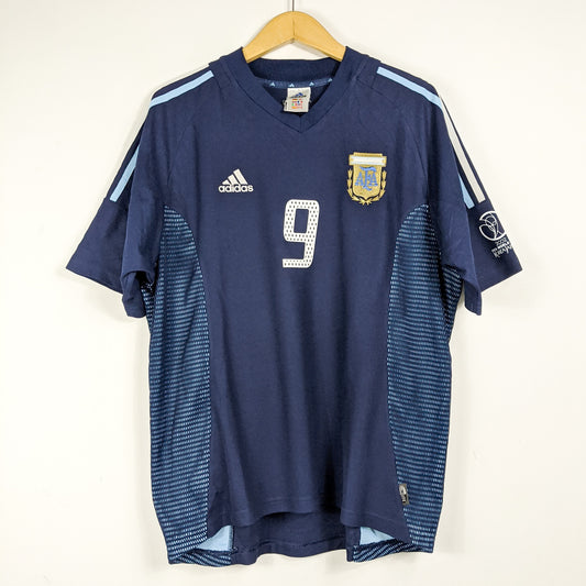 Authentic Argentina 2002/04 Away - Gabriel Batistuta #9 Size L