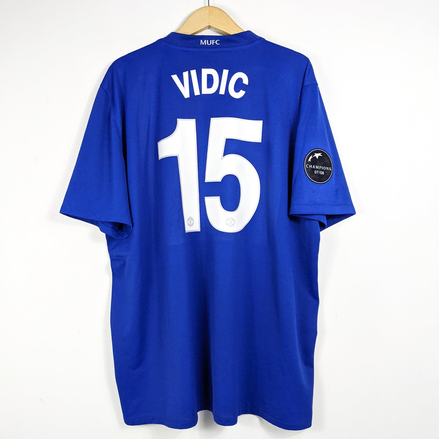 Authentic Manchester United 2008/09 Third - Vidic #15 Size 3XL