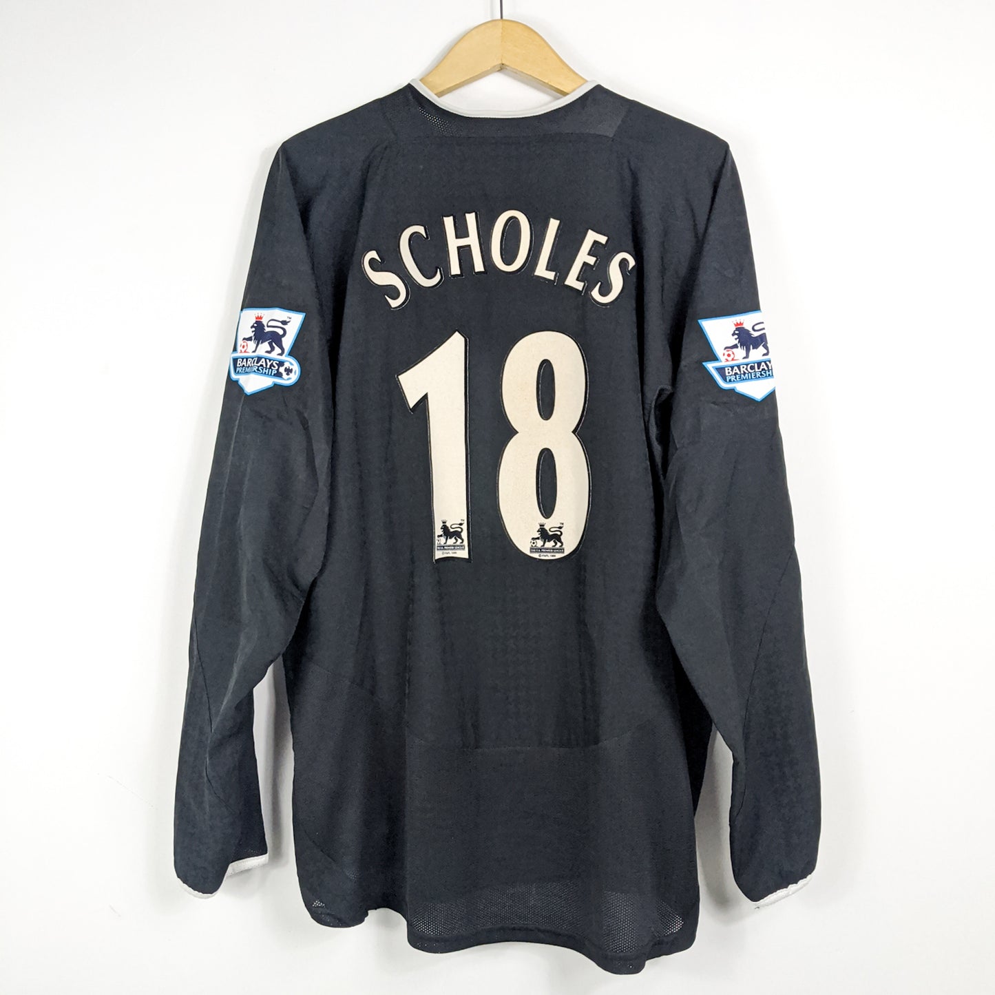 Authentic Manchester United 2003/05 Away - Scholes #18 Size XL (Long Sleeve)