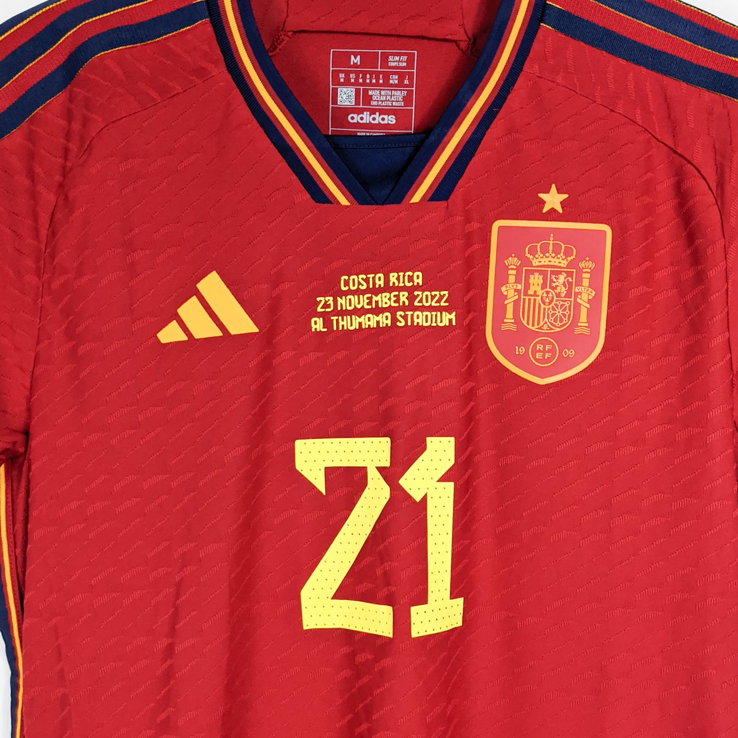 Authentic Spain 2022 Home - Dani Olmo #21 Size M (Player Issue) (Bnwt) (Mdt)