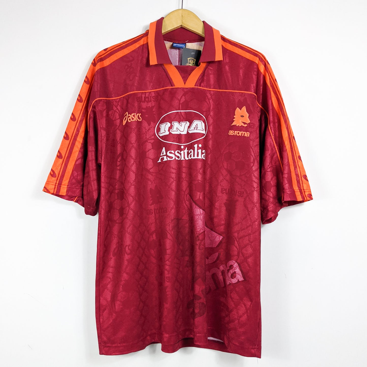 Authentic AS Roma 1995/96 Home - Totti #20 Size XL