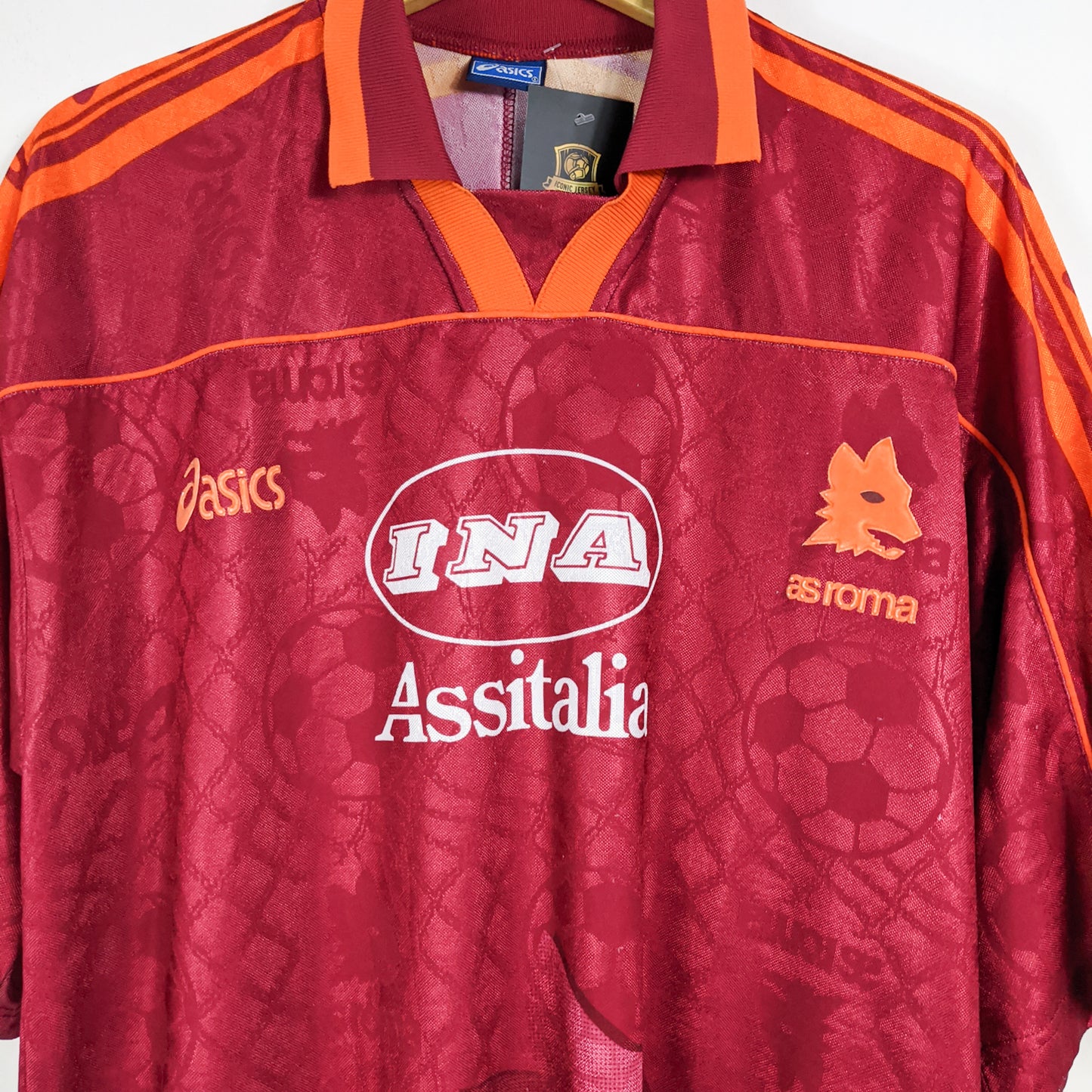 Authentic AS Roma 1995/96 Home - Totti #20 Size XL