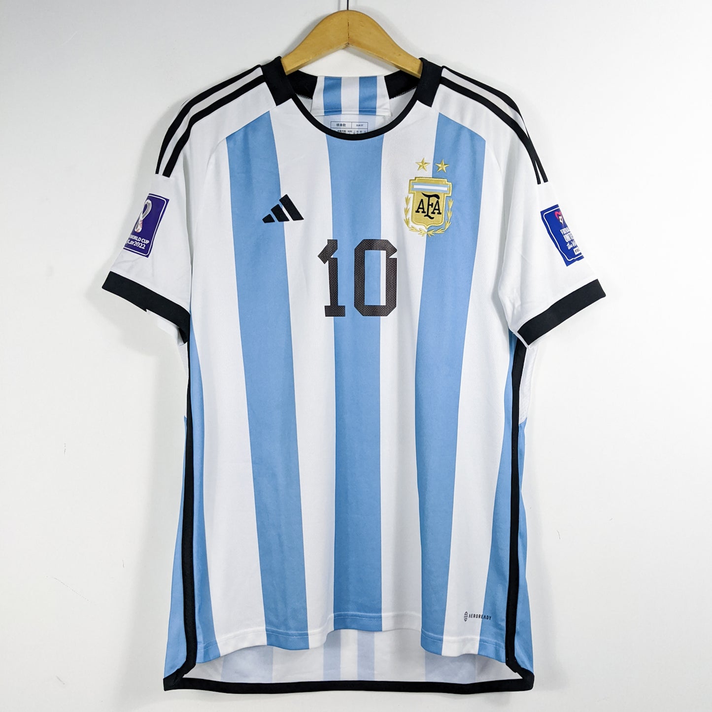 Authentic Argentina 2022 Home - Messi #10 Size L