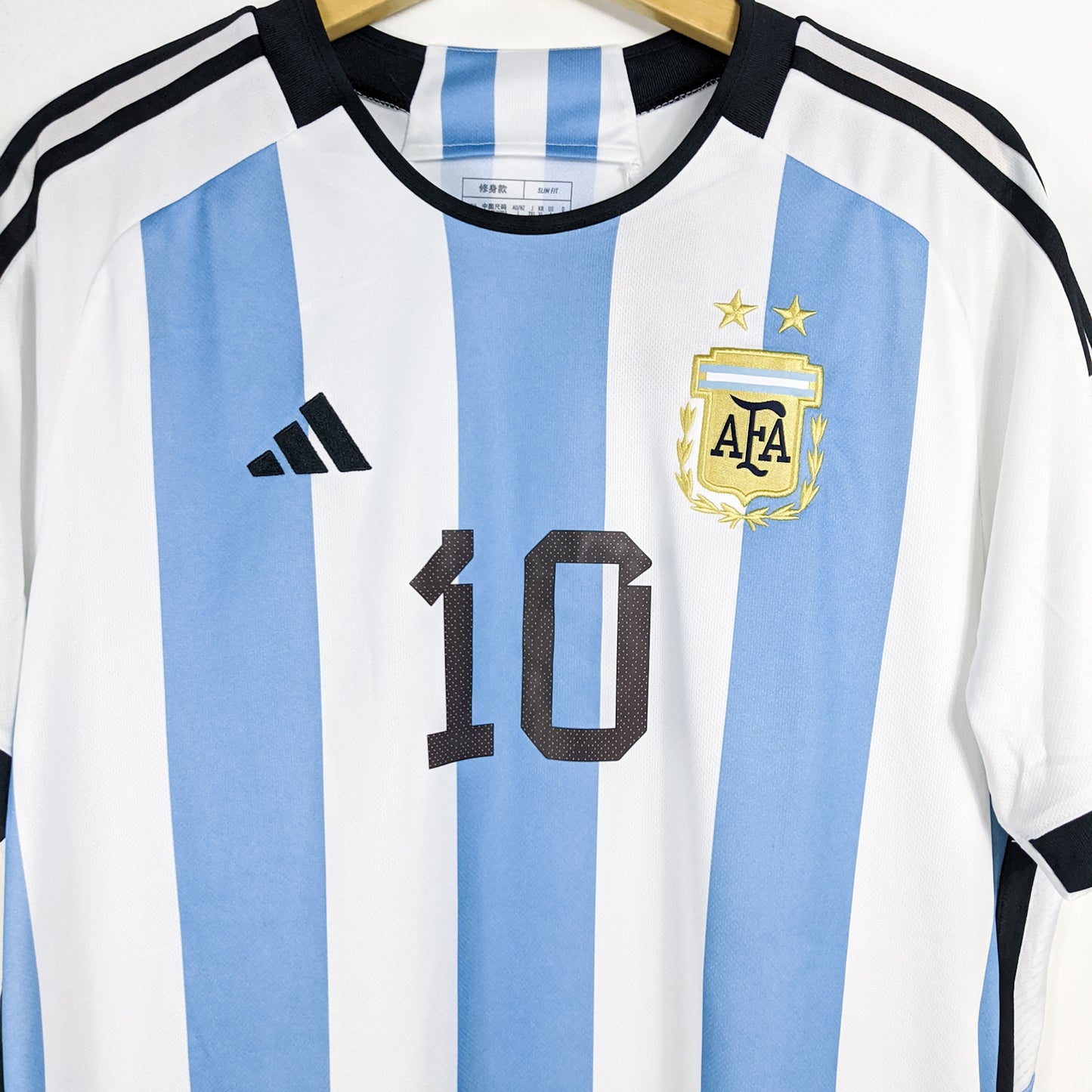 Authentic Argentina 2022 Home - Messi #10 Size L