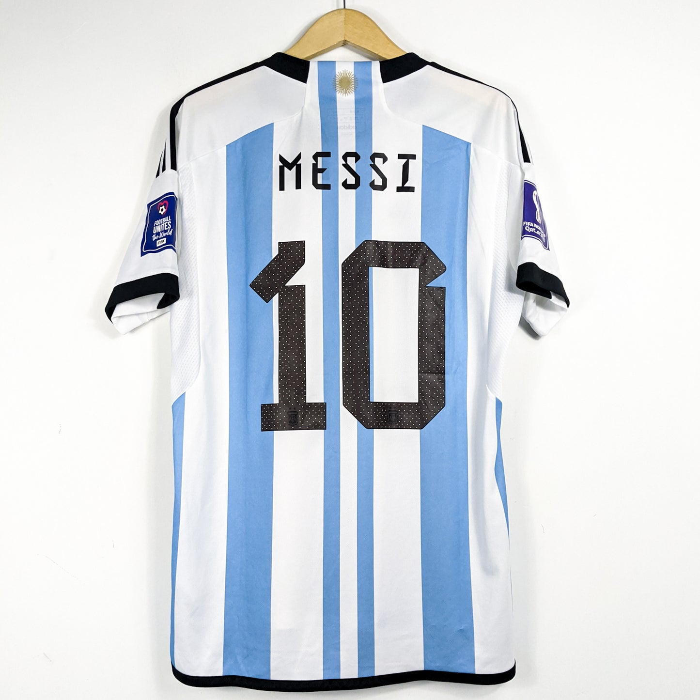 Authentic Argentina 2022 Home - Messi #10 Size L