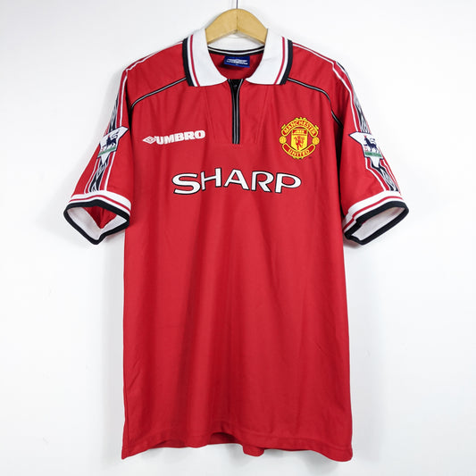 Authentic Manchester United 1998/00 Home - Beckham #7 SIze XL