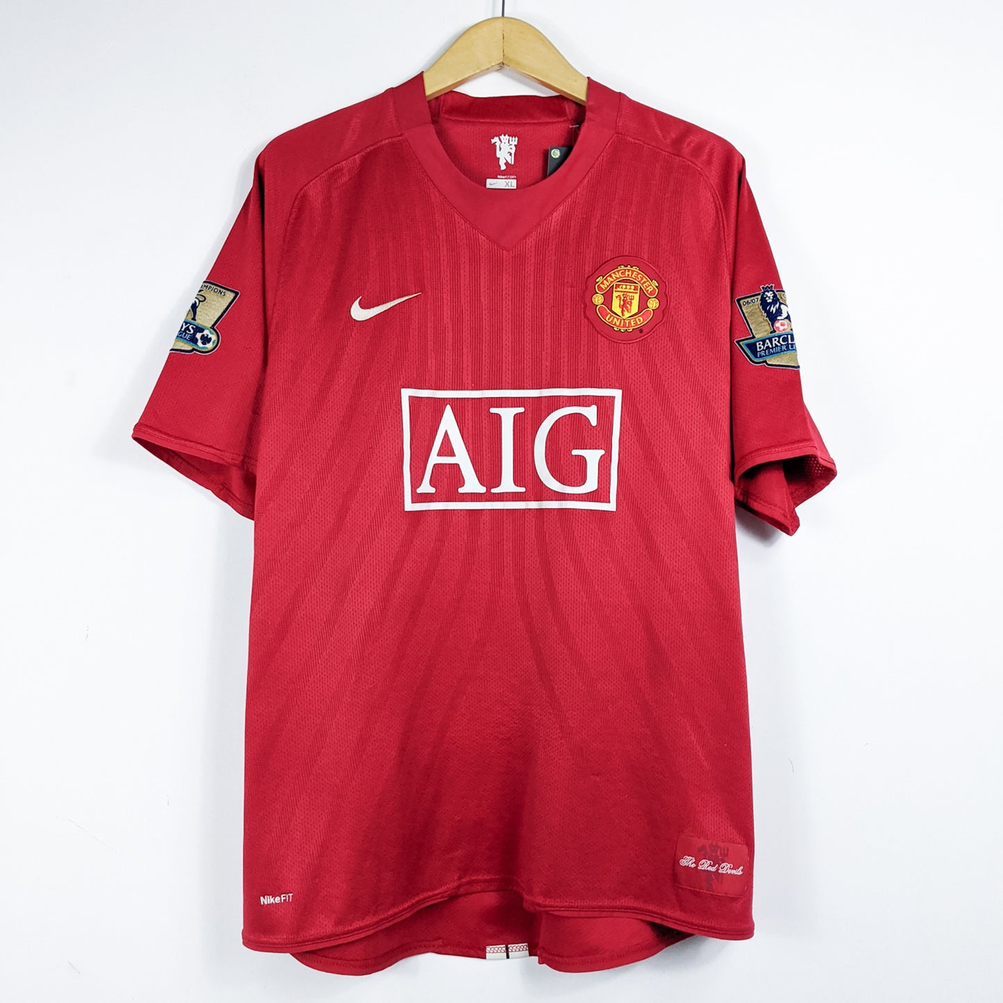 Authentic Manchester United 2007/08 Home - Rooney #10 Size XL