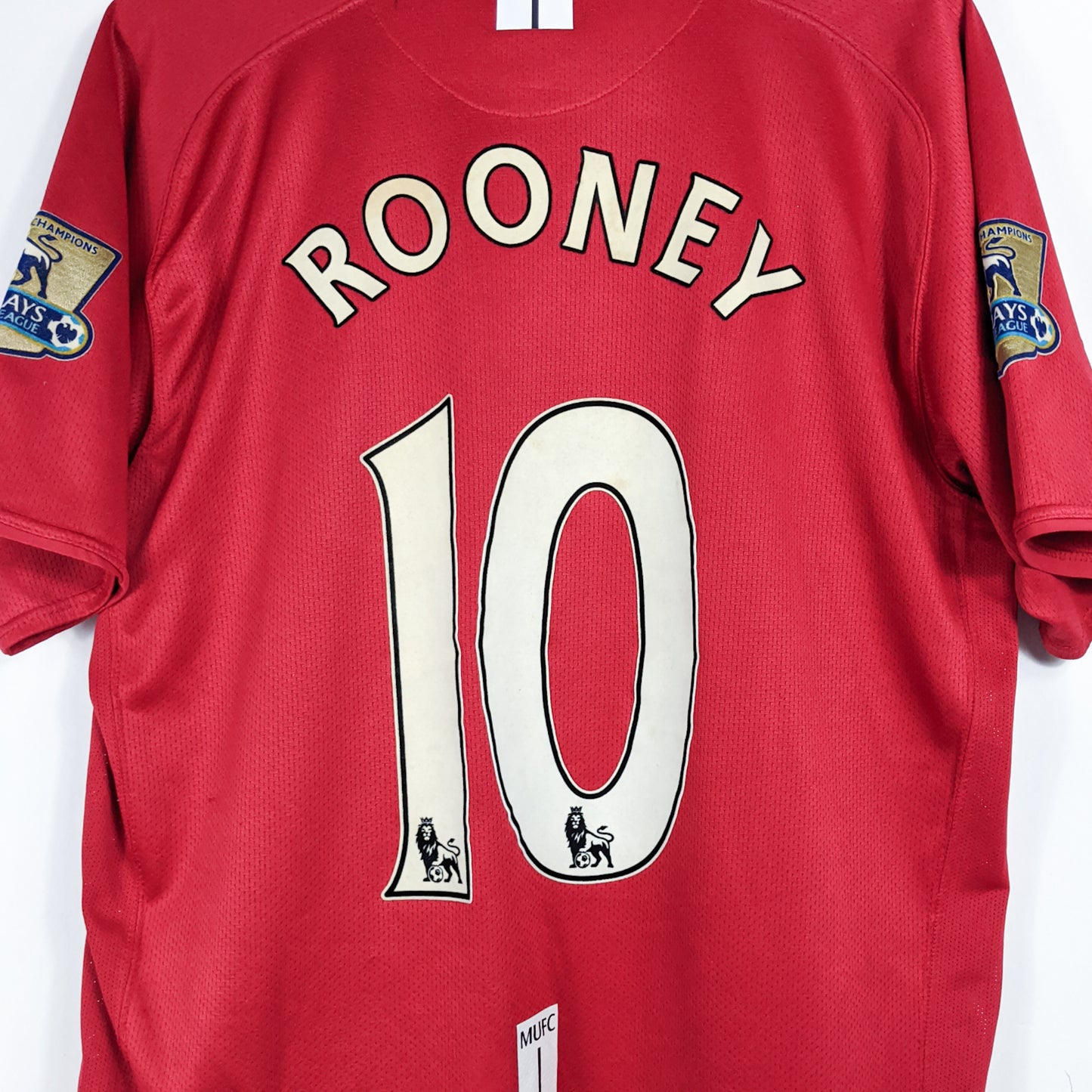 Authentic Manchester United 2007/08 Home - Rooney #10 Size XL