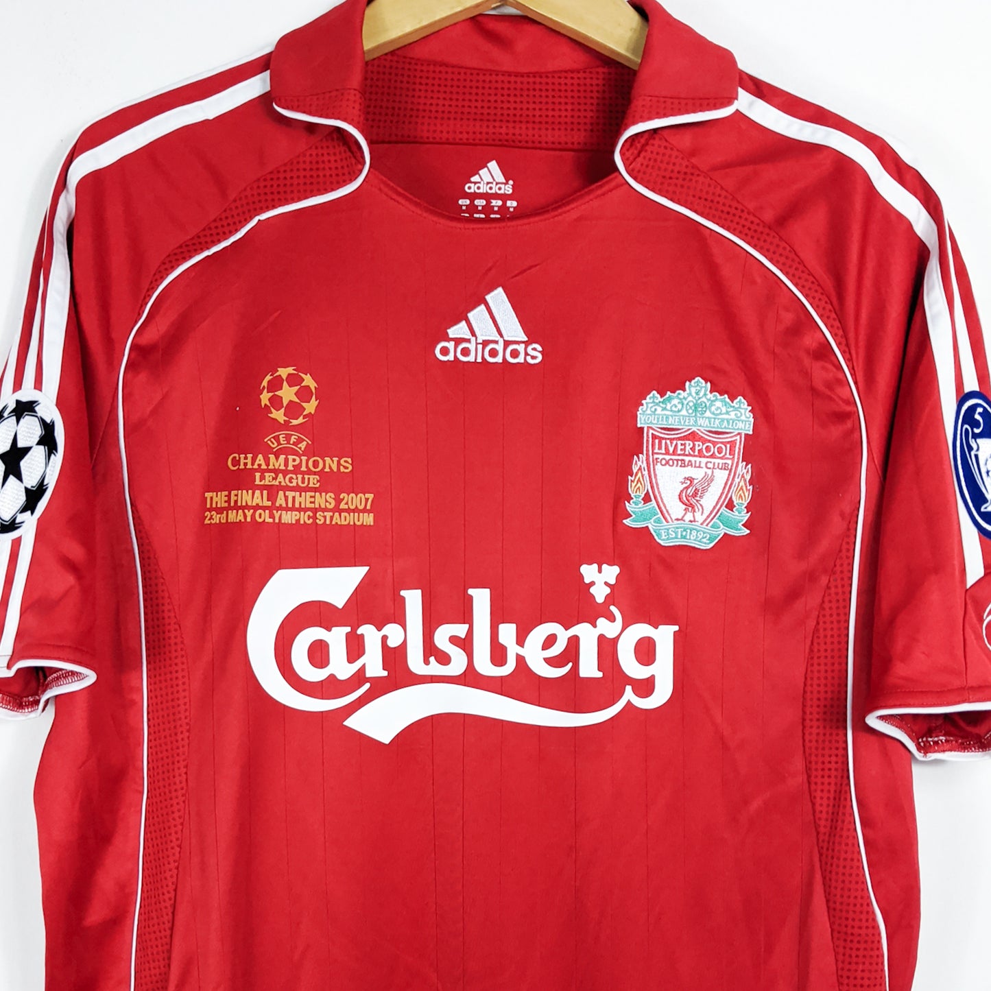 Authentic Liverpool 2006/07 Home - Gerrard #8 Size M (Mdt)