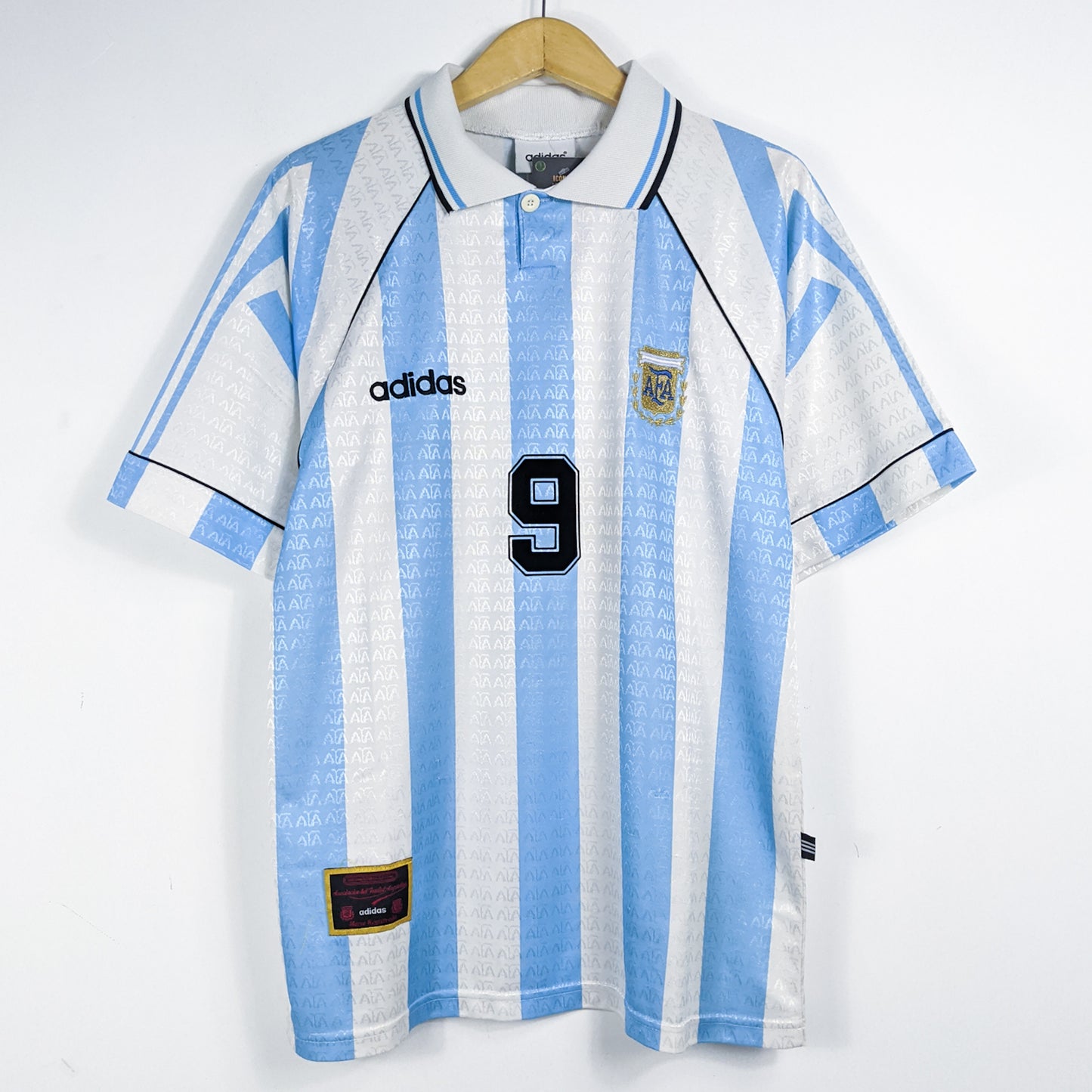 Authentic Argentina 1996 Home - Batistuta #9 Size L