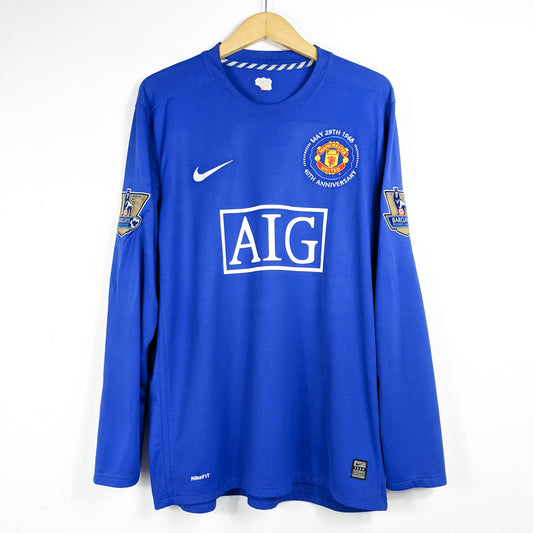 Authentic Manchester United 2008/09 Away - Ronaldo #7 Size XL (Long sleeve)