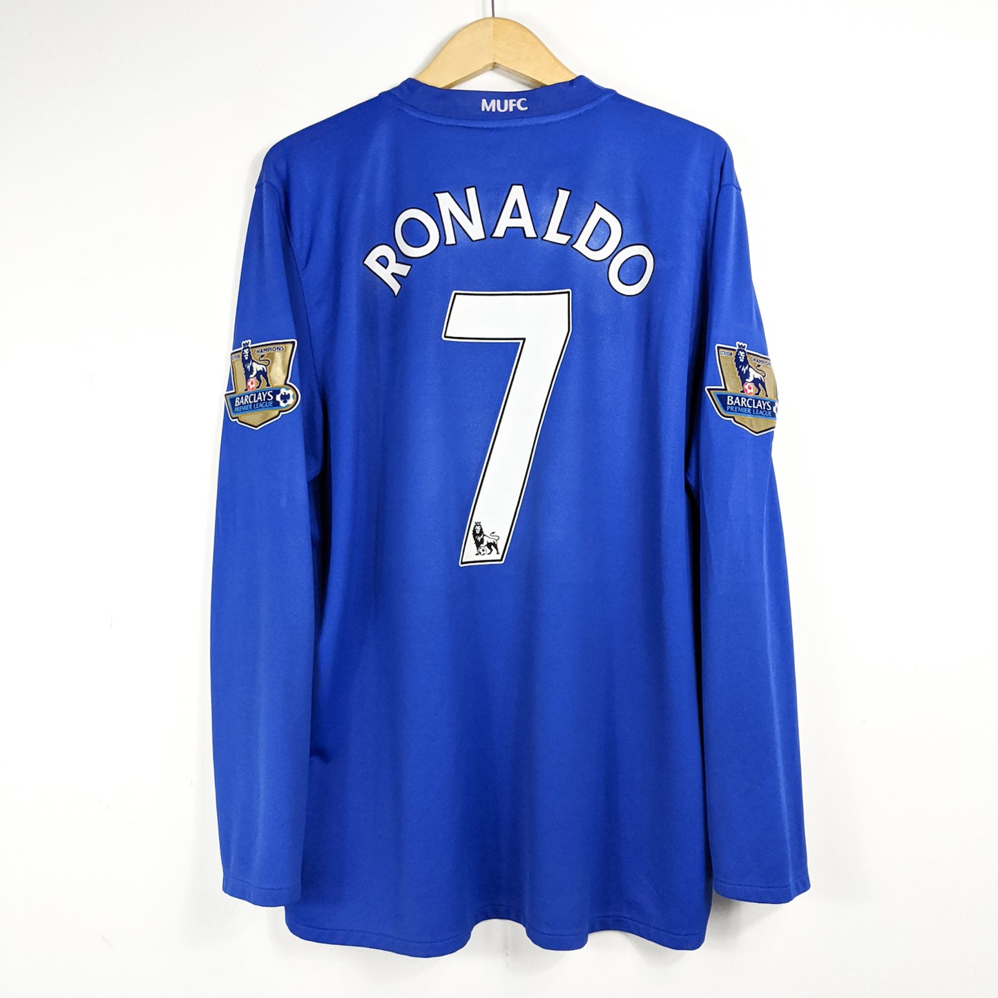 Authentic Manchester United 2008/09 Away - Ronaldo #7 Size XL (Long sleeve)