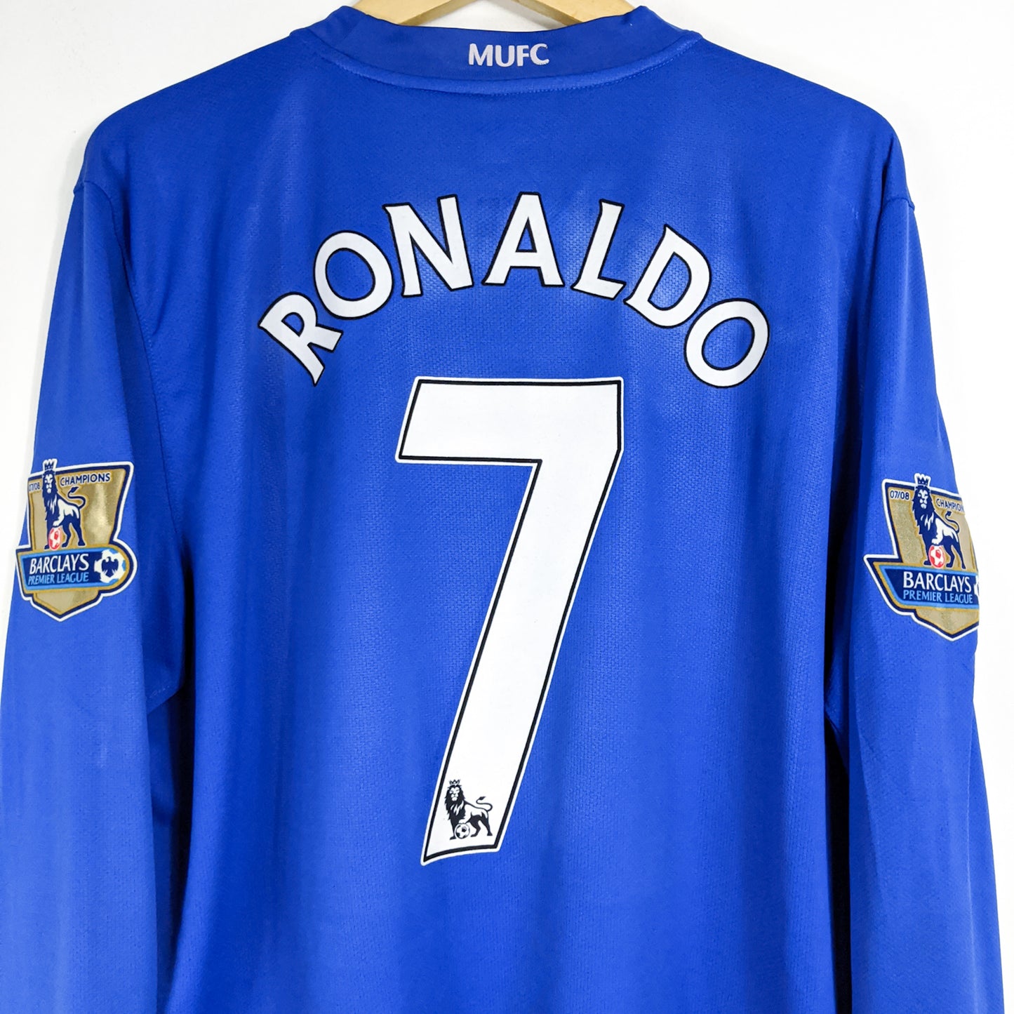 Authentic Manchester United 2008/09 Away - Ronaldo #7 Size XL (Long sleeve)