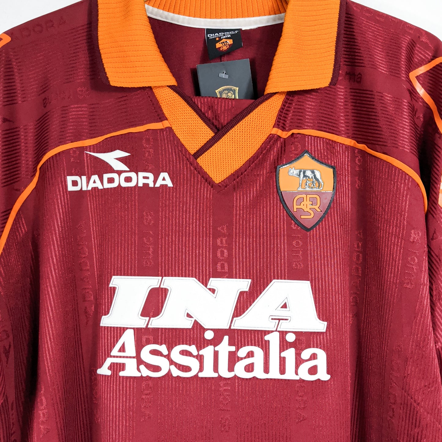 Authentic AS Roma 1999/00 Home - Totti #10 Size XL