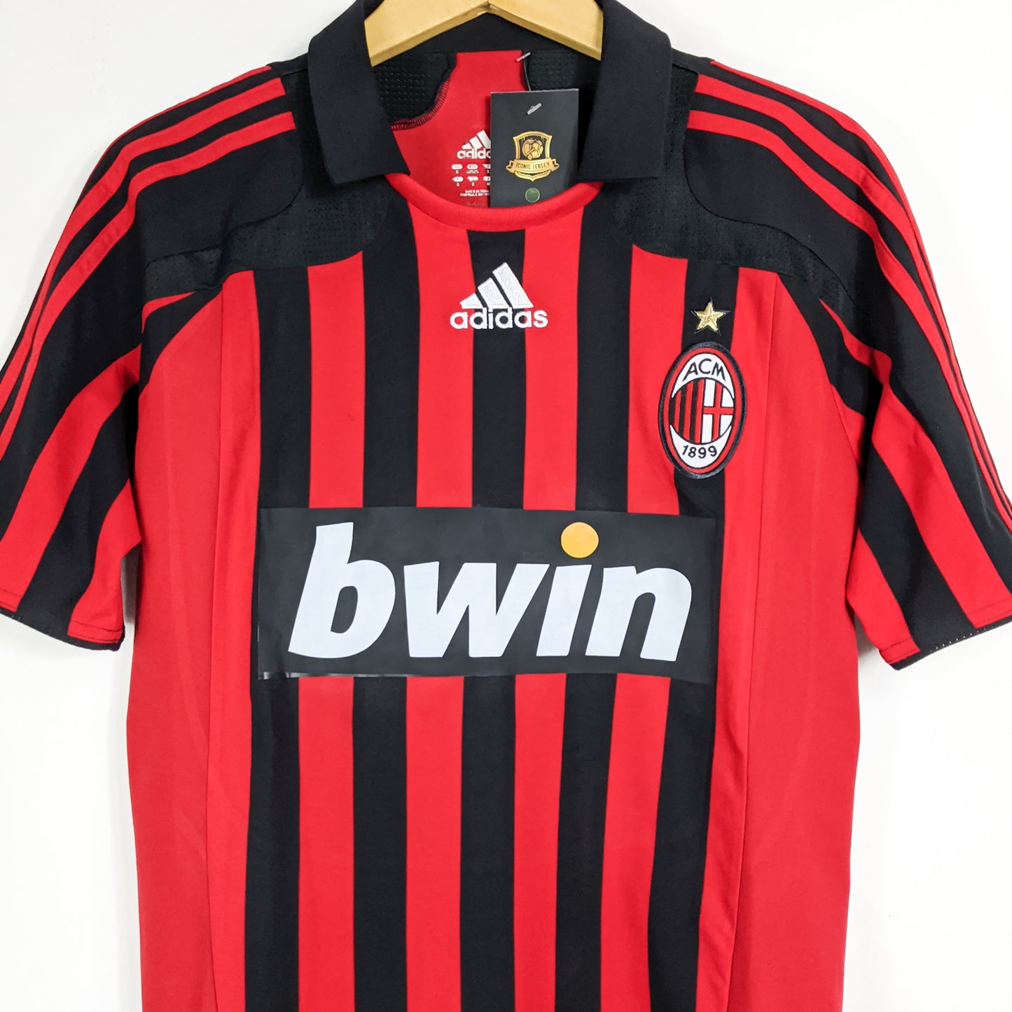 Authentic AC Milan 2007/08 Home - Ronaldo #99 Size S