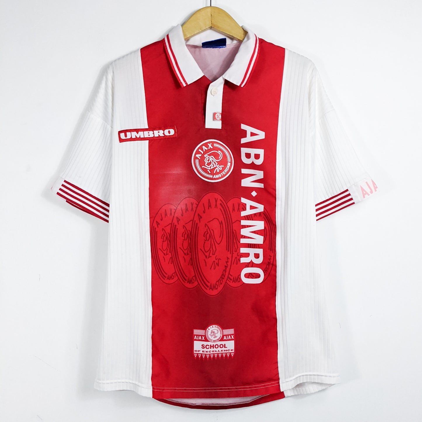 Authentic Ajax 1997/98 Home - Litmanen #10 Size L