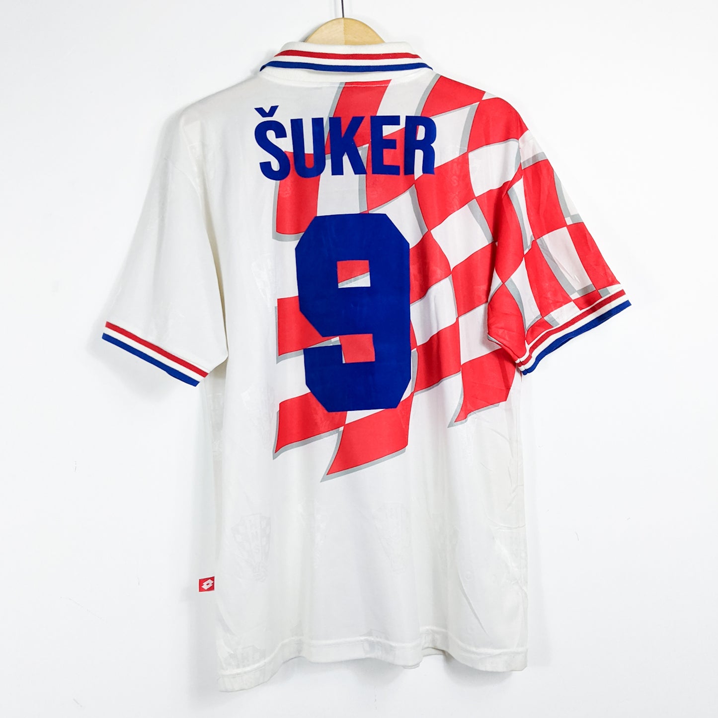 Authentic Croatia 1998 Home - Suker #9 Size L