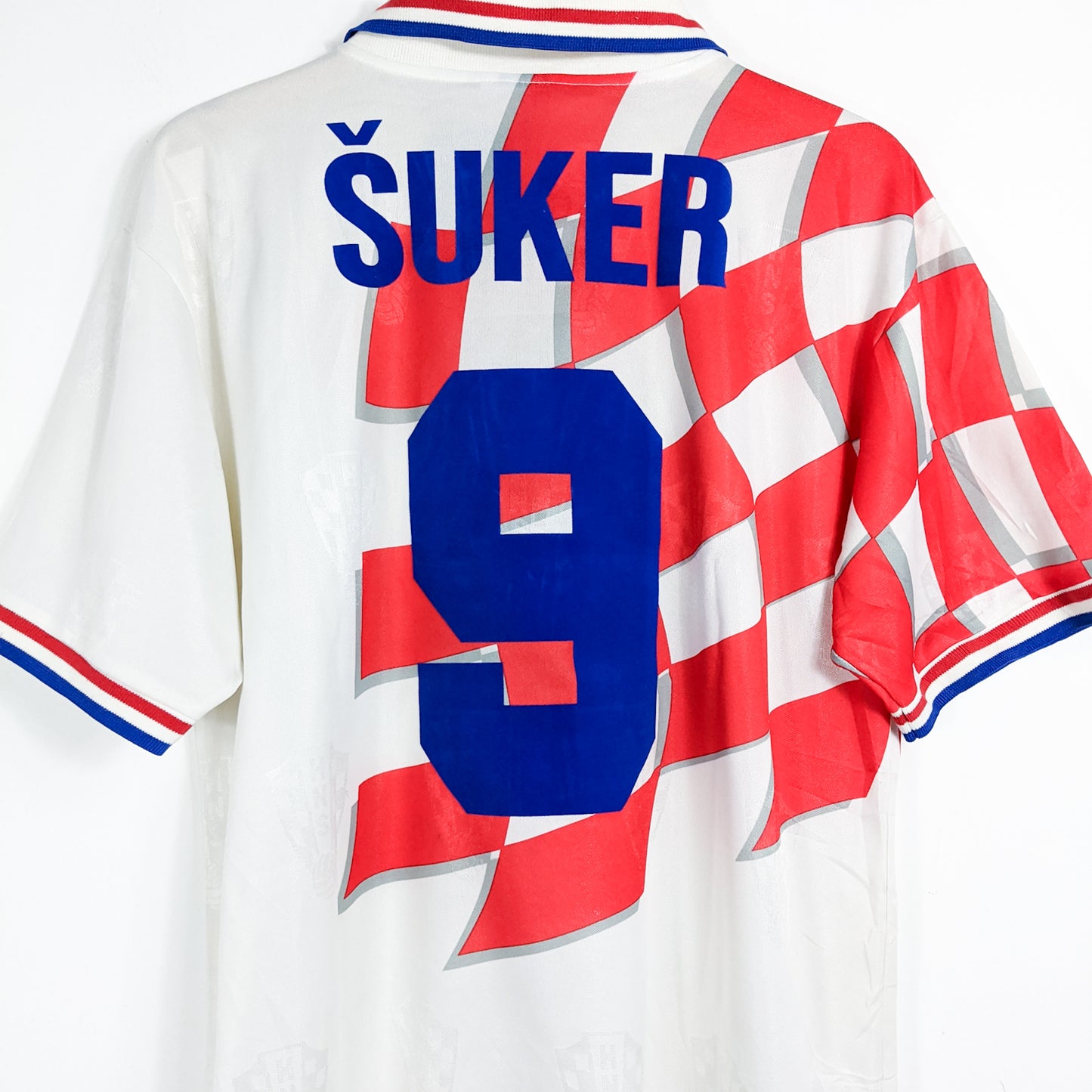 Authentic Croatia 1998 Home - Suker #9 Size L