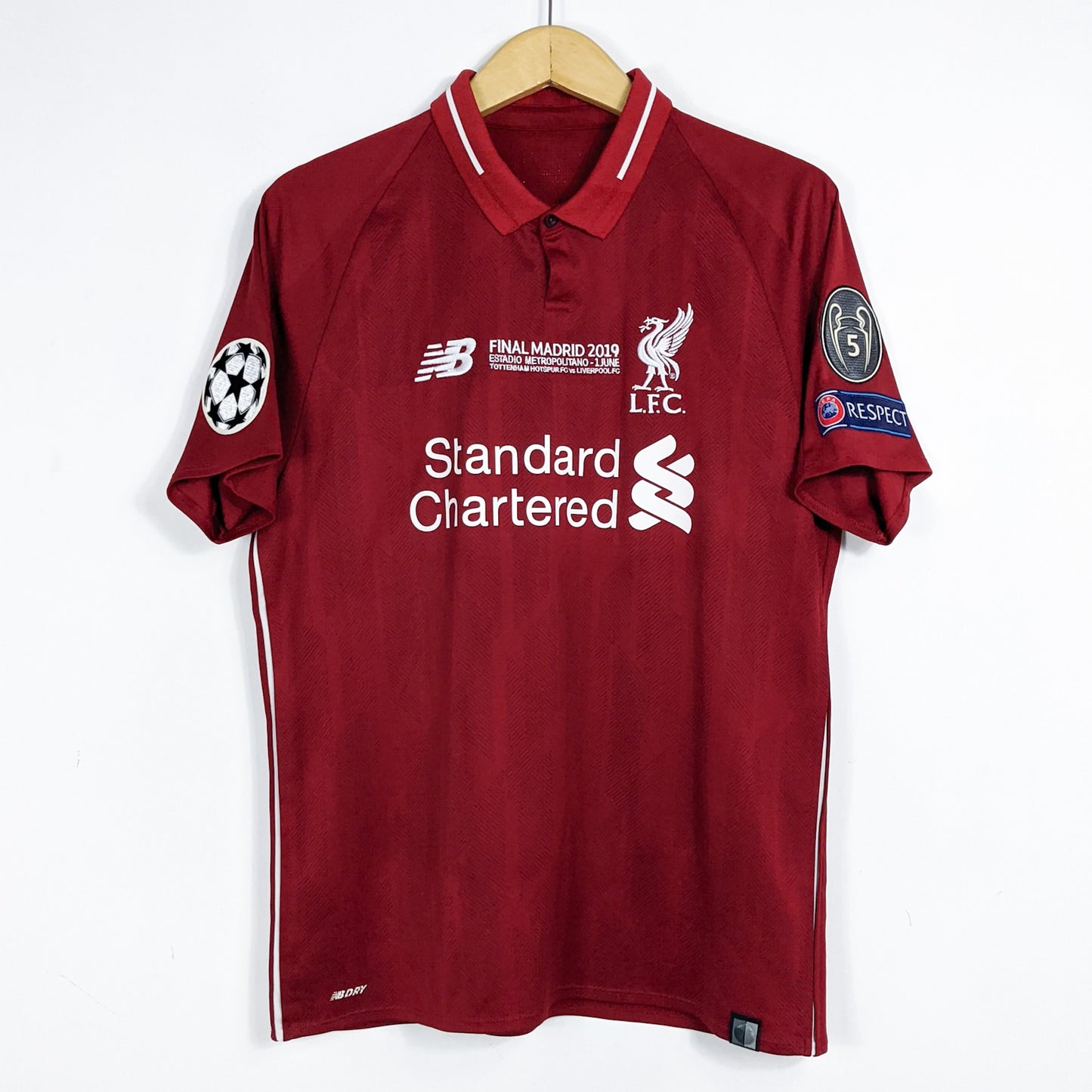 Authentic Liverpool 2018/19 Home - Henderson #14 Size M (Mdt)