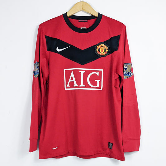 Authentic Manchester United 2009/10 Home - Rooney #10 Size M (Long Sleeve)