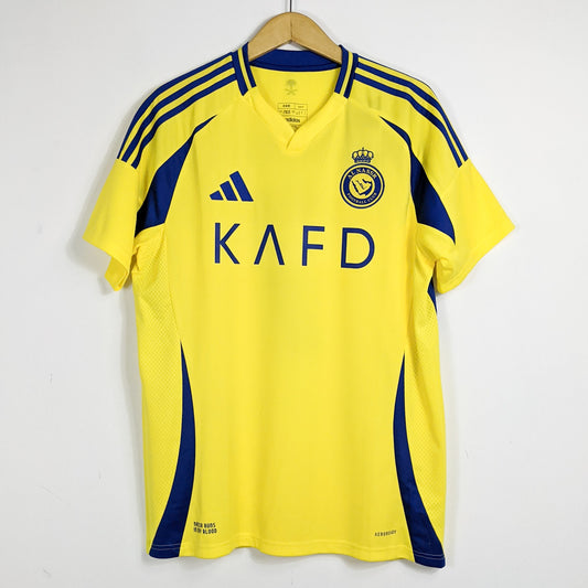 Authentic Al Nassr 2024 Home - Ronaldo #7 Size L (Bnwt)