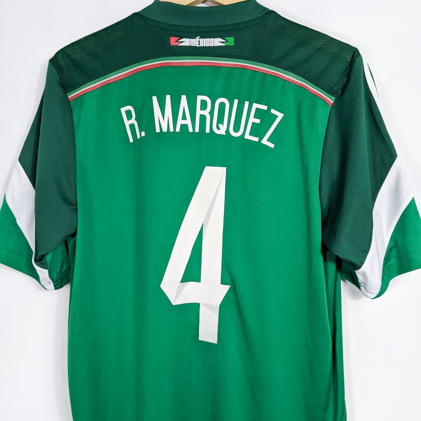 Authentic Mexico 2014 Home - Rafa Marquez #4 Size M (Mdt)