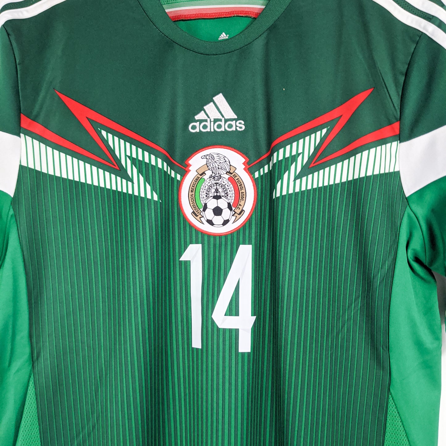 Authentic Mexico 2014 Home - Chicarito #14 Size M