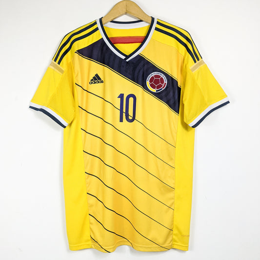 Authentic Colombia 2014/15 Home - James #10 Size L