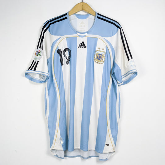 Authentic Argentina 2006 Home - Messi #19 Size L