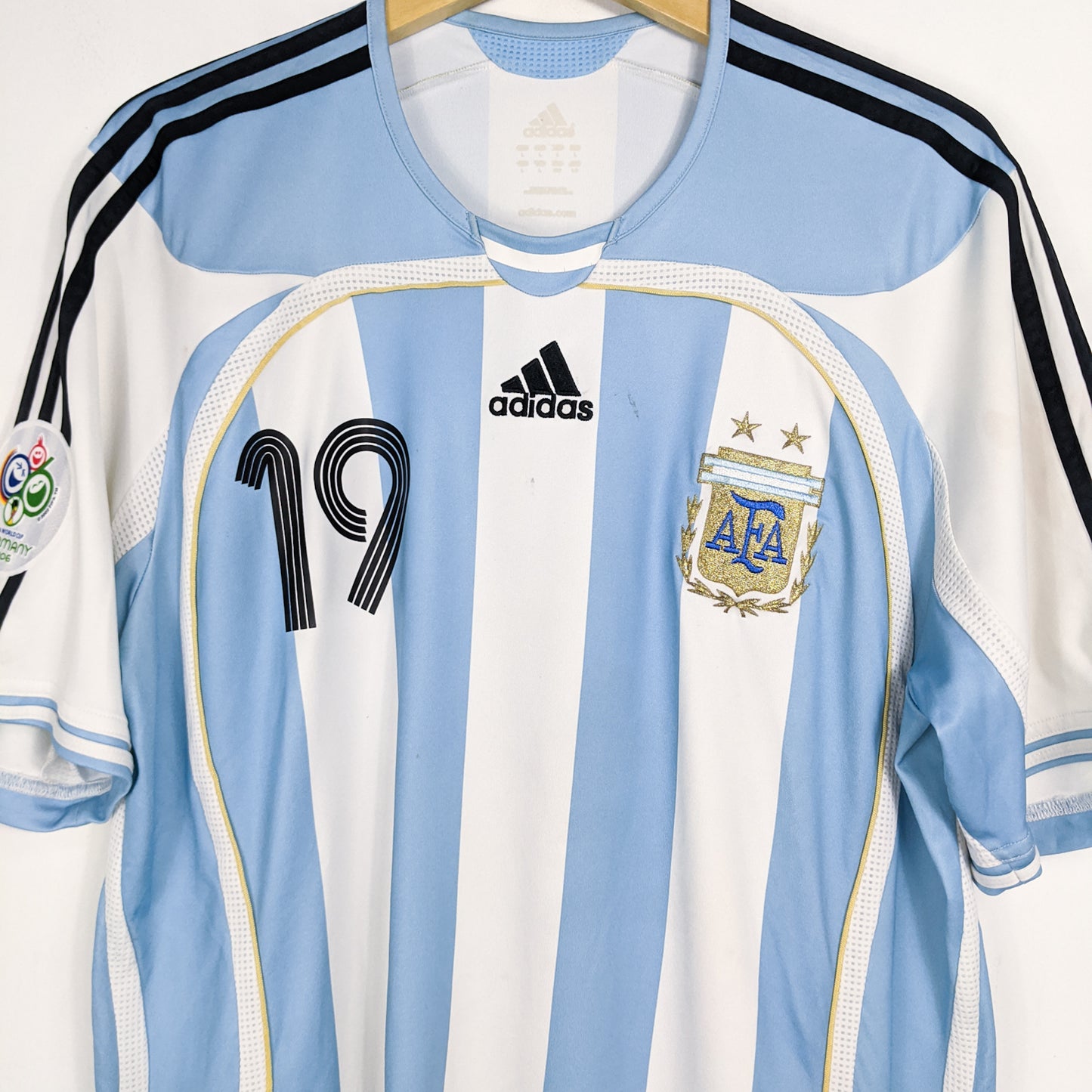 Authentic Argentina 2006 Home - Messi #19 Size L