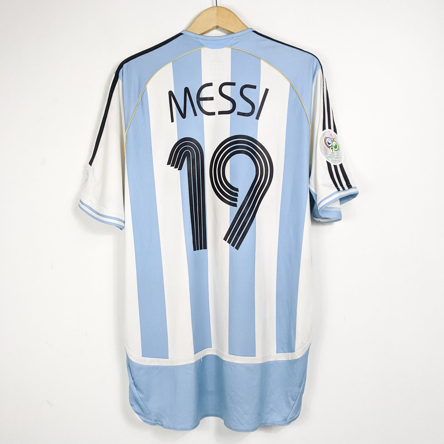 Authentic Argentina 2006 Home - Messi #19 Size L