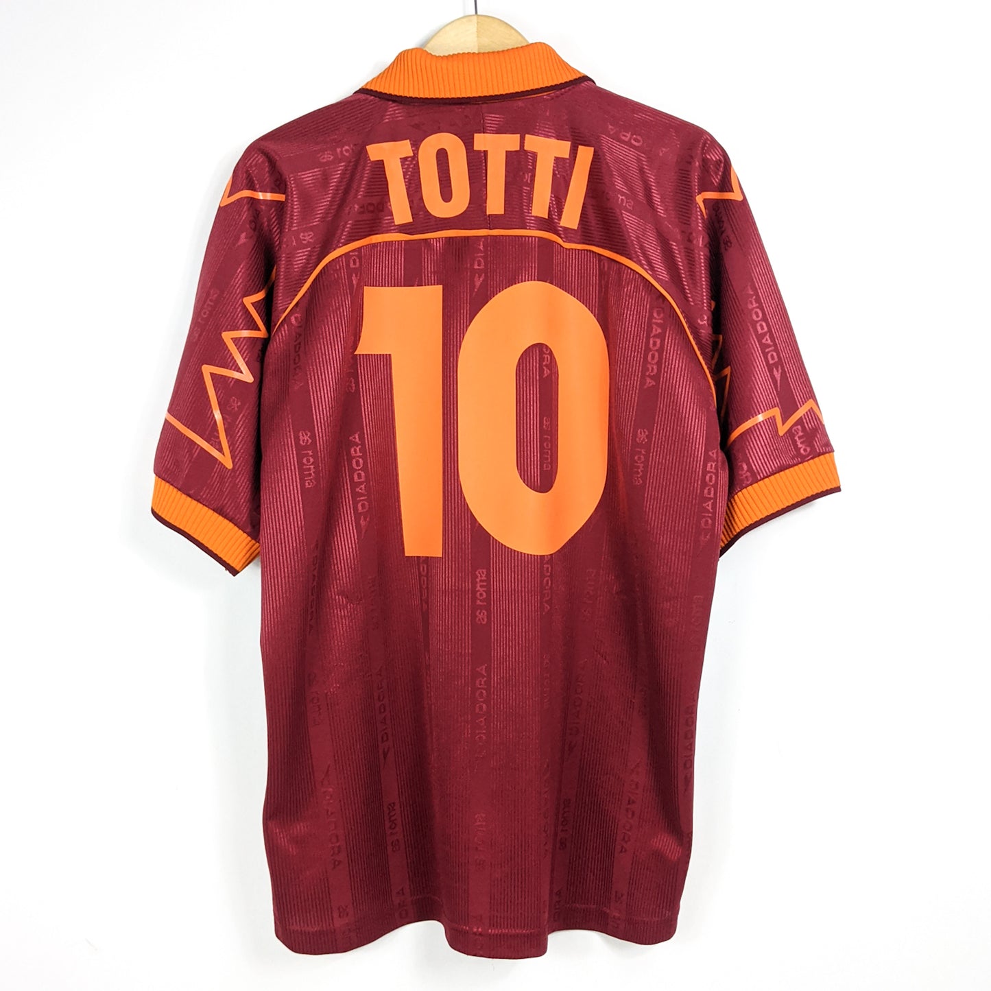 Authentic AS Roma 1999/00 Home - Totti #10 Size XL