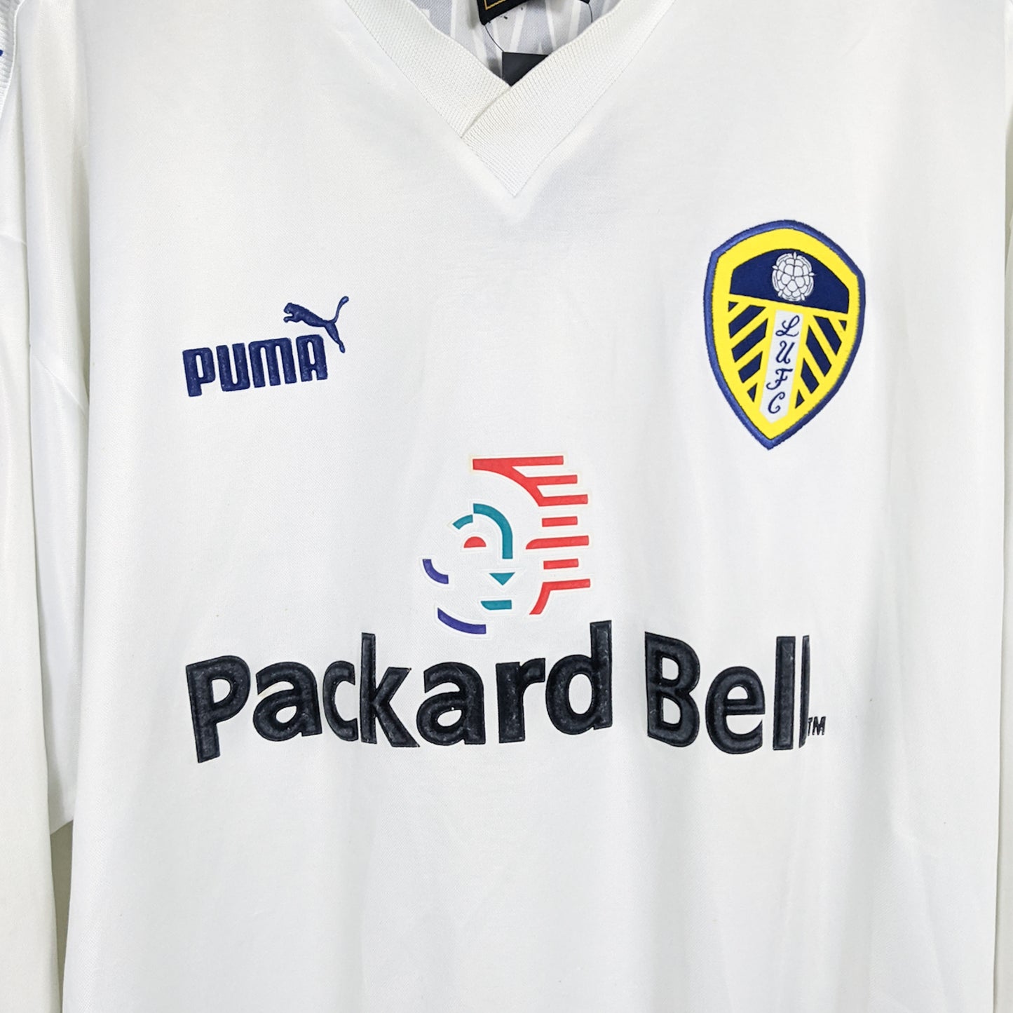 Authentic Leeds 1999/00 Home - Kewell #10 Size L (Long Sleeve)