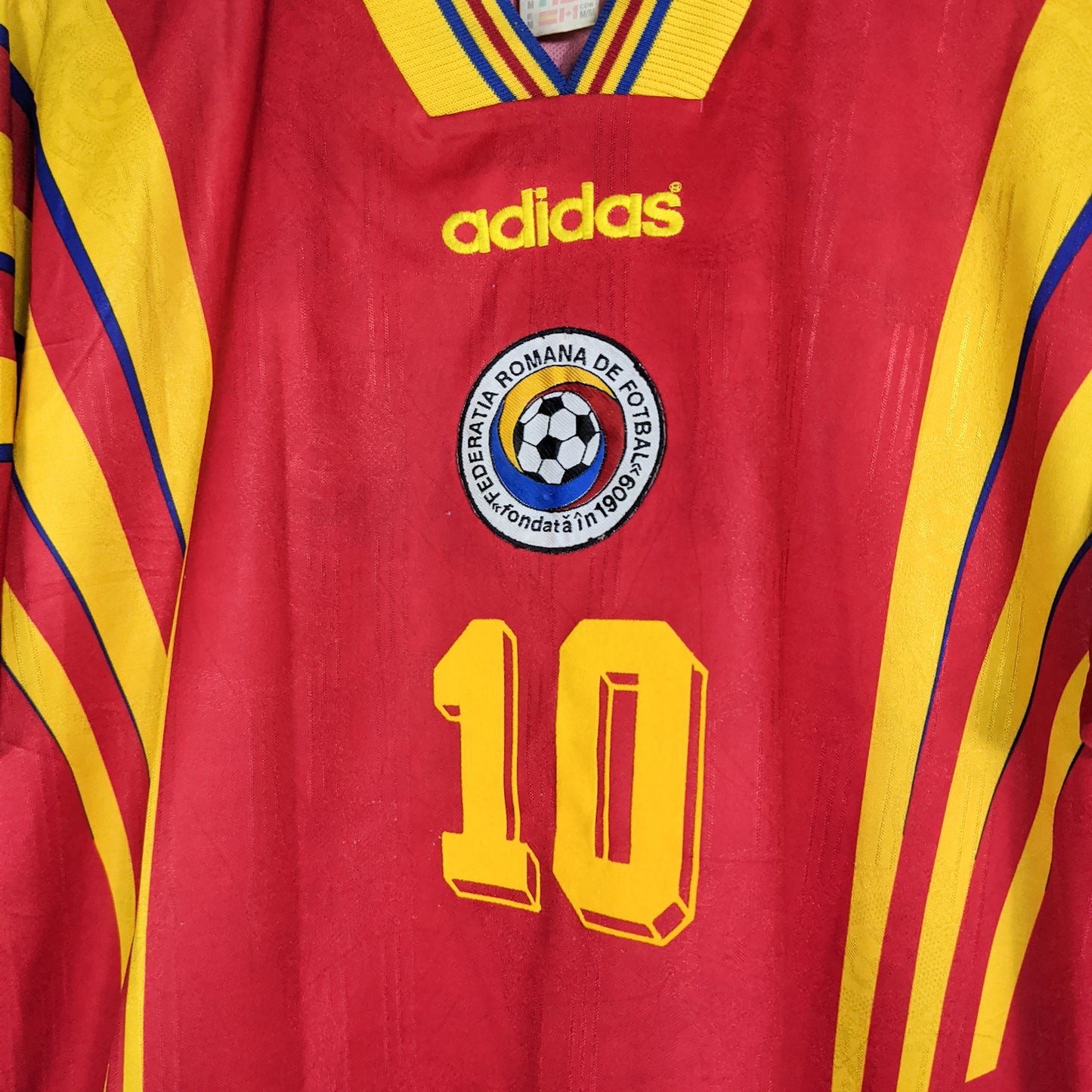 Authentic Romania 1996 Away - Hagi #10 Size M