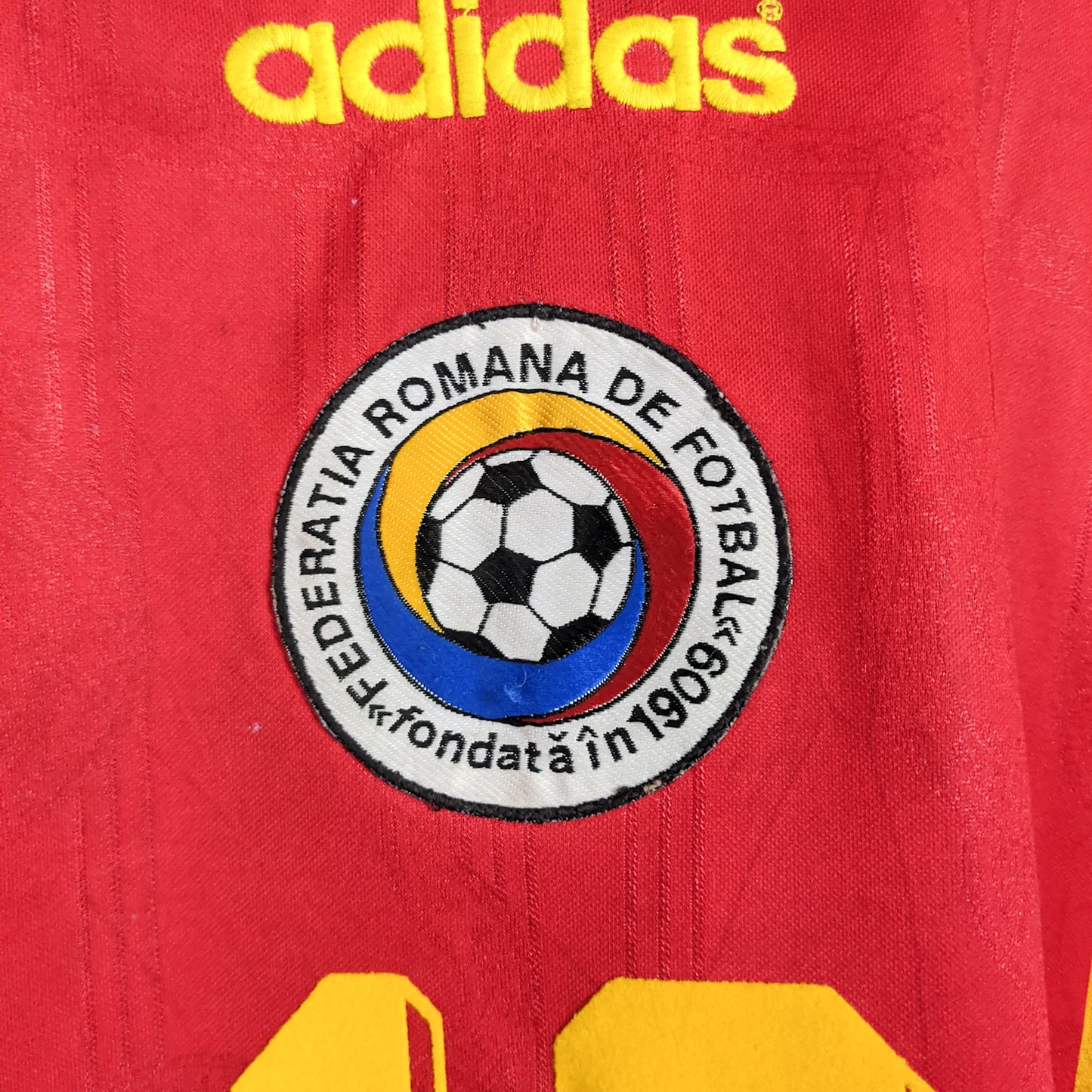 Authentic Romania 1996 Away - Hagi #10 Size M