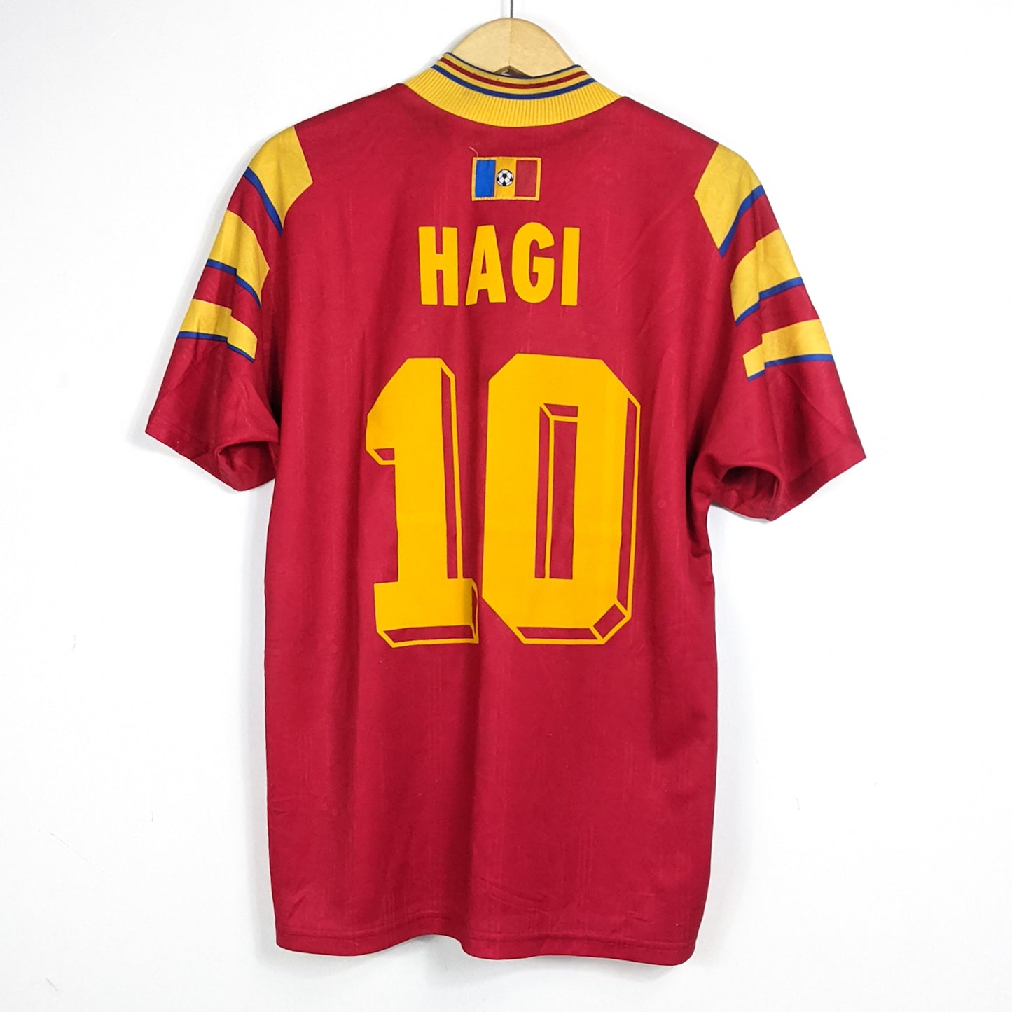 Authentic Romania 1996 Away - Hagi #10 Size M