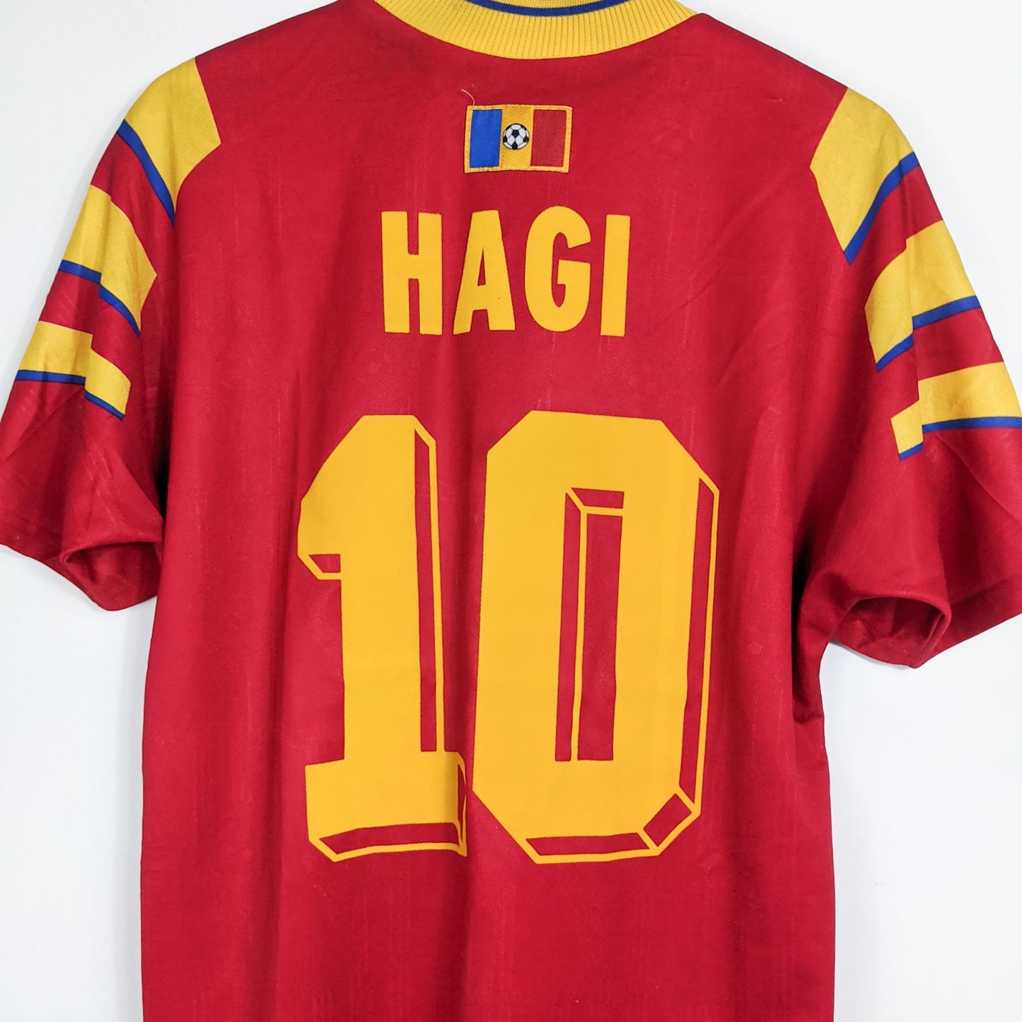 Authentic Romania 1996 Away - Hagi #10 Size M