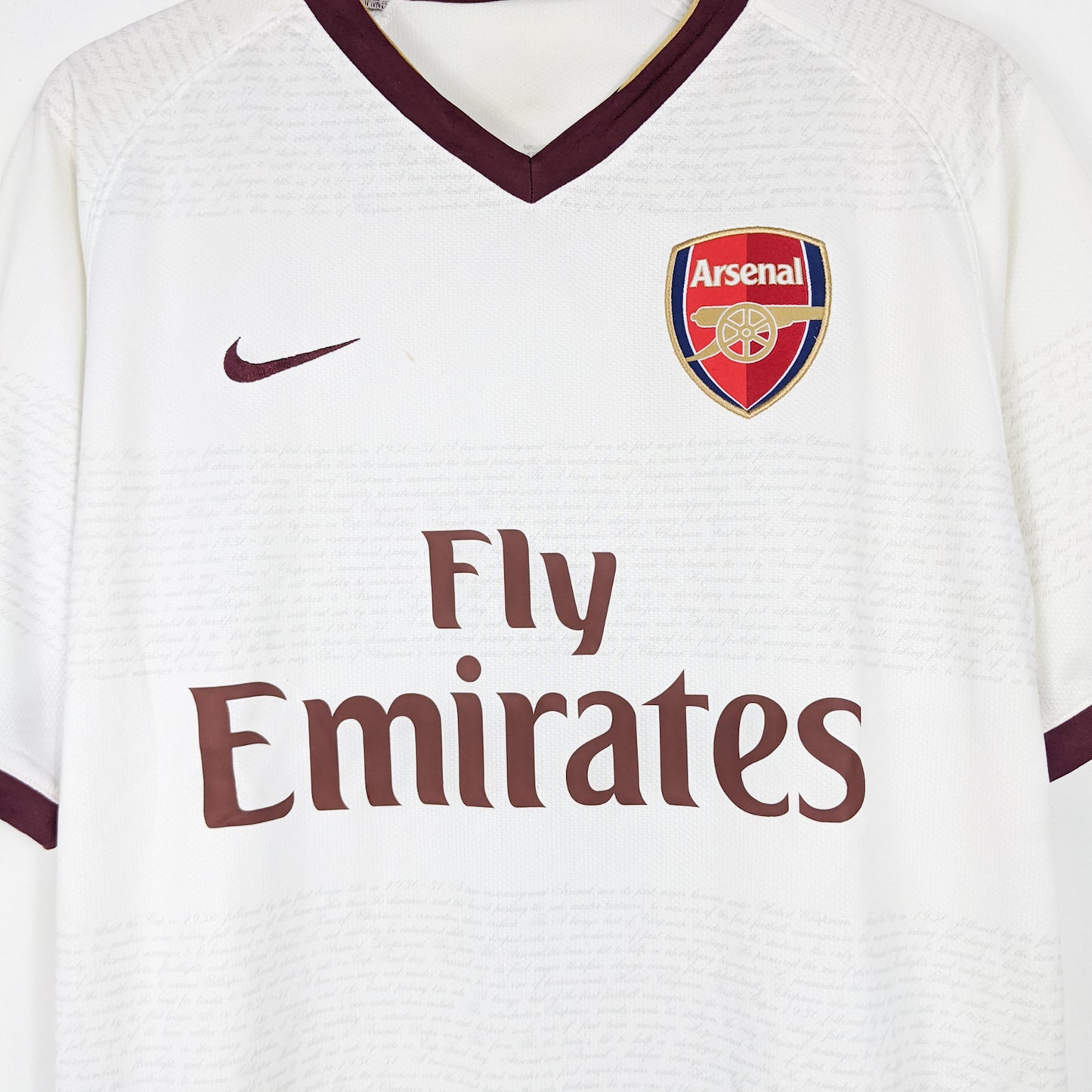 Authentic Arsenal 2007/08 Away - Fabregas #4 Size L