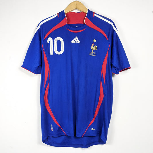 Authentic France 2006 Home - Zidane #10 Size M