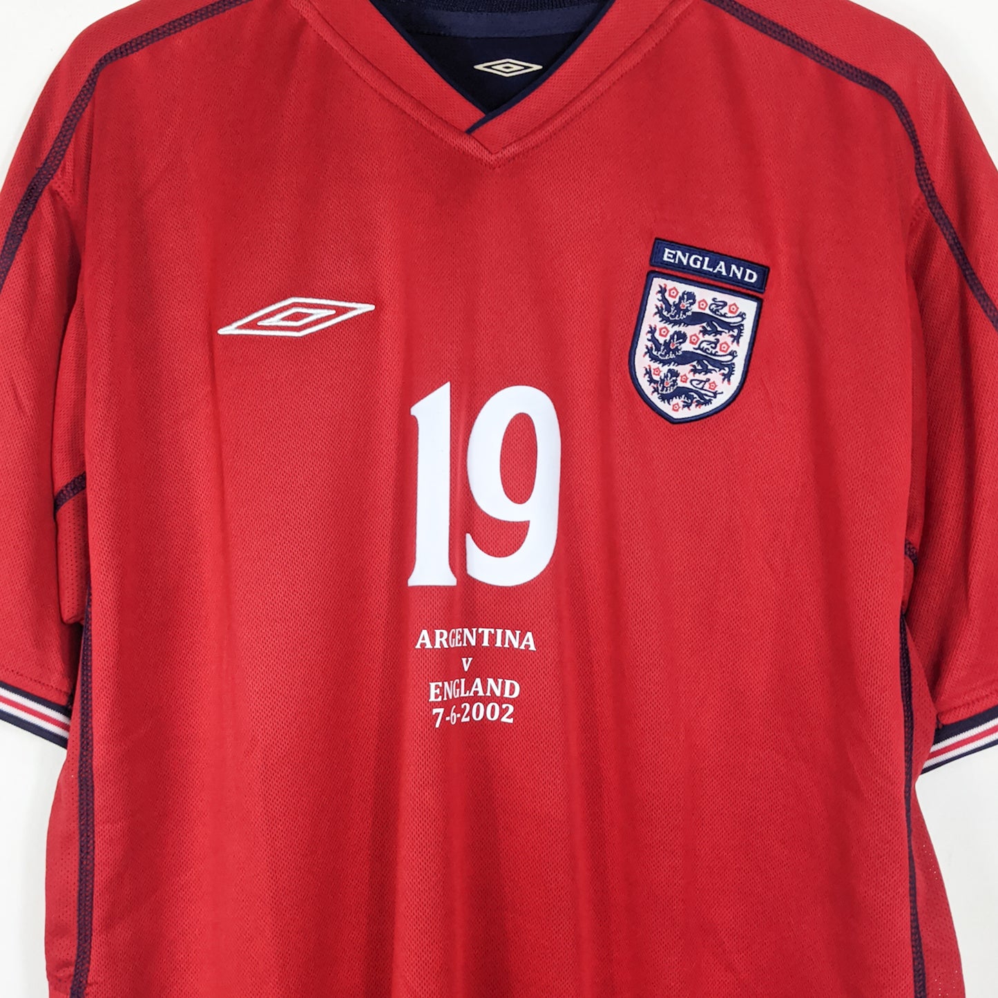 Authentic England 2002 Away - Joe Cole #19 Size XL