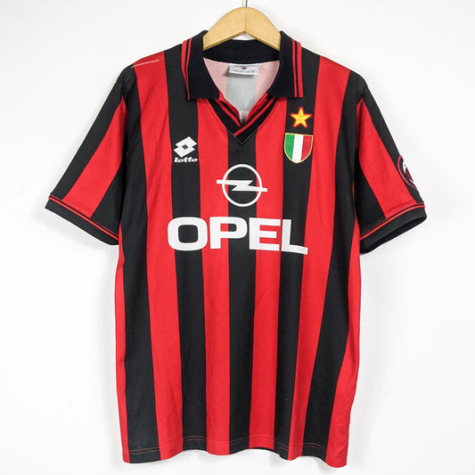 Authentic AC Milan 1996/97 Home - Weah #9 Size M