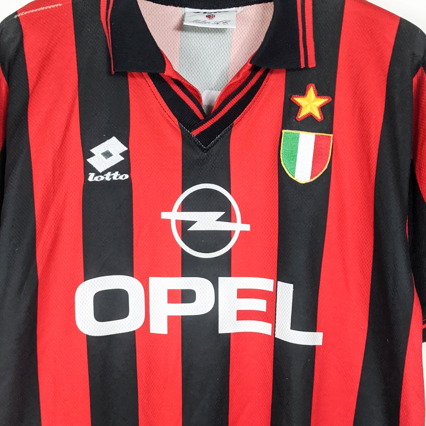 Authentic AC Milan 1996/97 Home - Weah #9 Size M