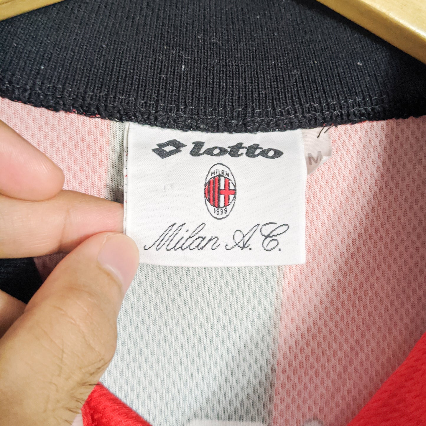 Authentic AC Milan 1996/97 Home - Weah #9 Size M