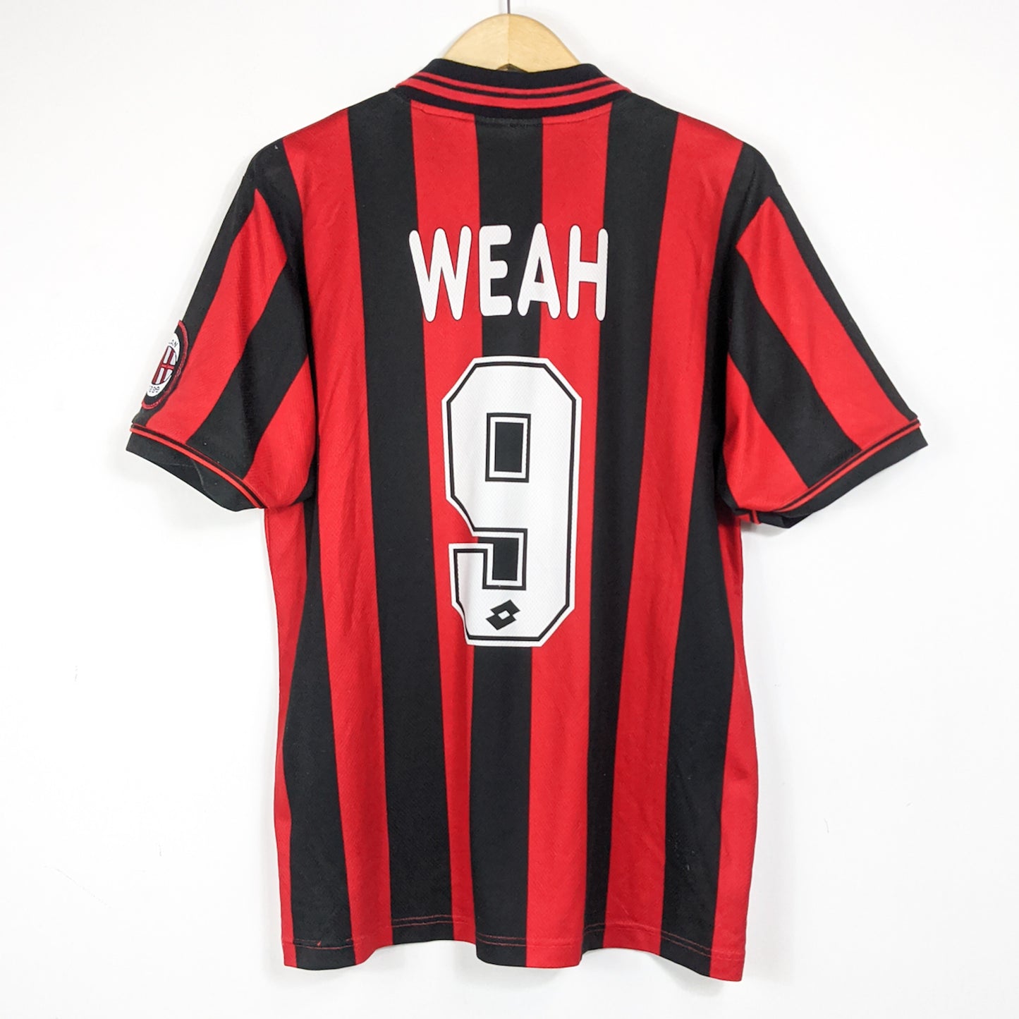 Authentic AC Milan 1996/97 Home - Weah #9 Size M