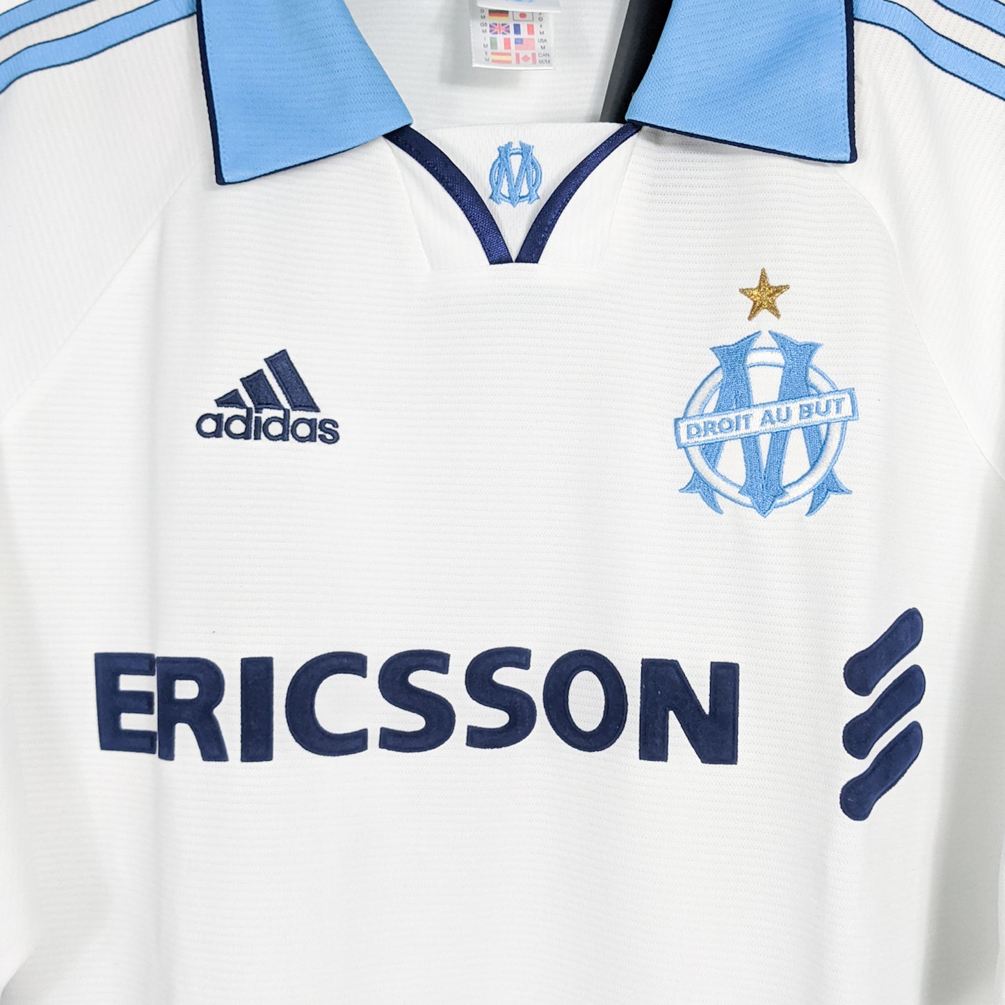 Authentic Olympique Marseille 1999/00 Home - Ravanelli #11 Size M