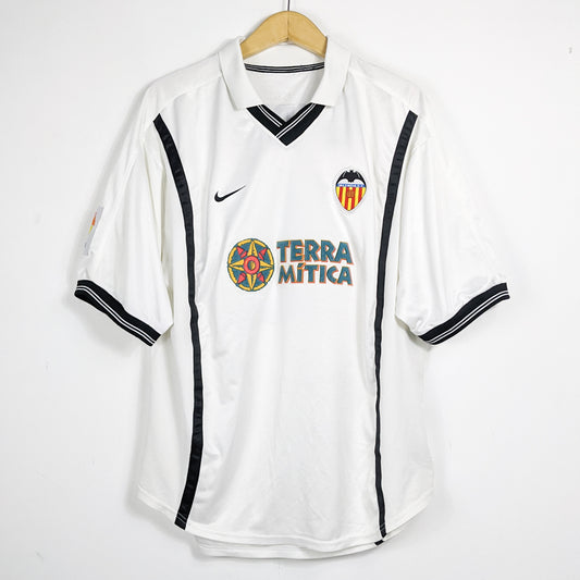 Authentic Valencia 2000/01 Home - Mendieta #6 Size XL