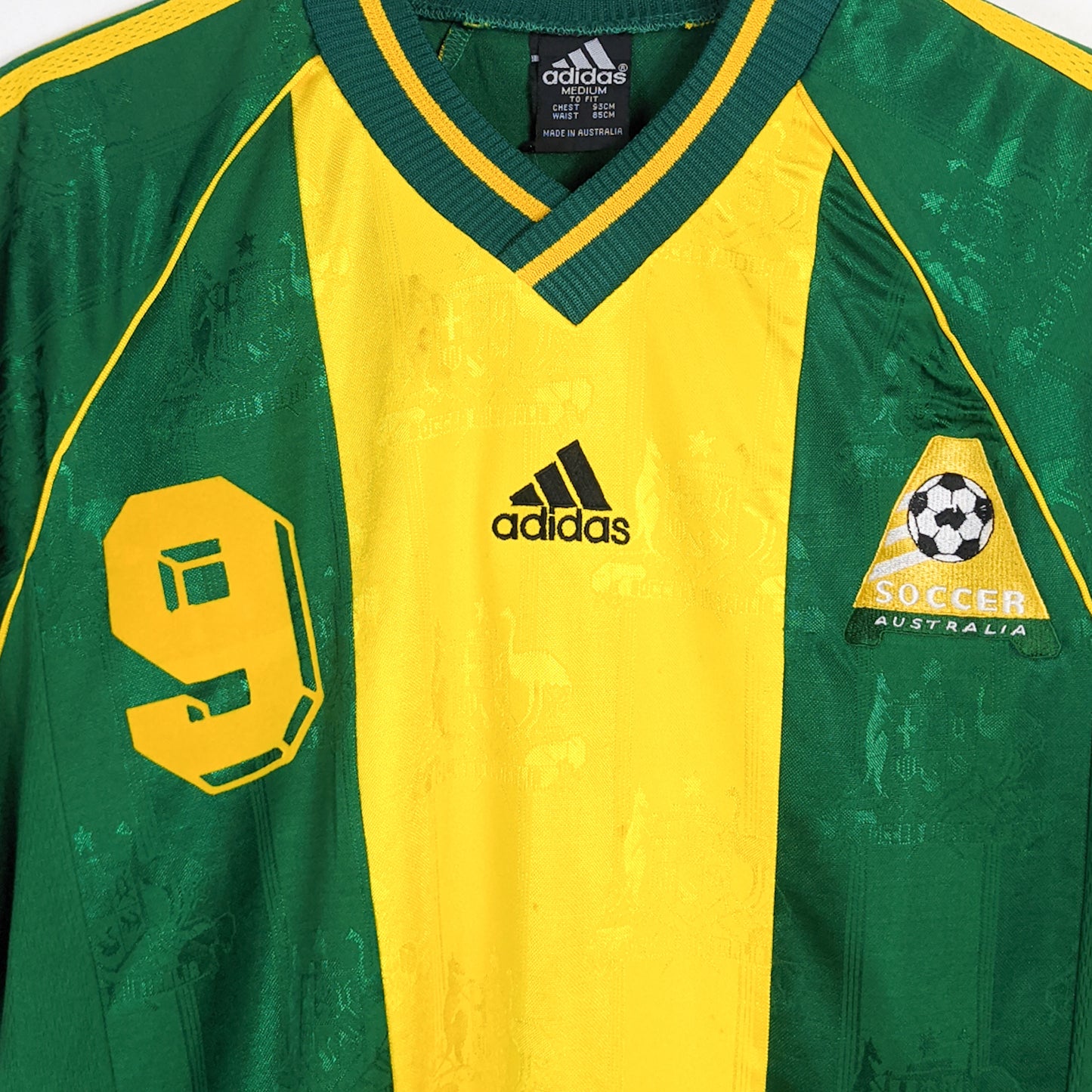 Authentic Australia 1998/00 Home - Viduka #9 Size M fit L