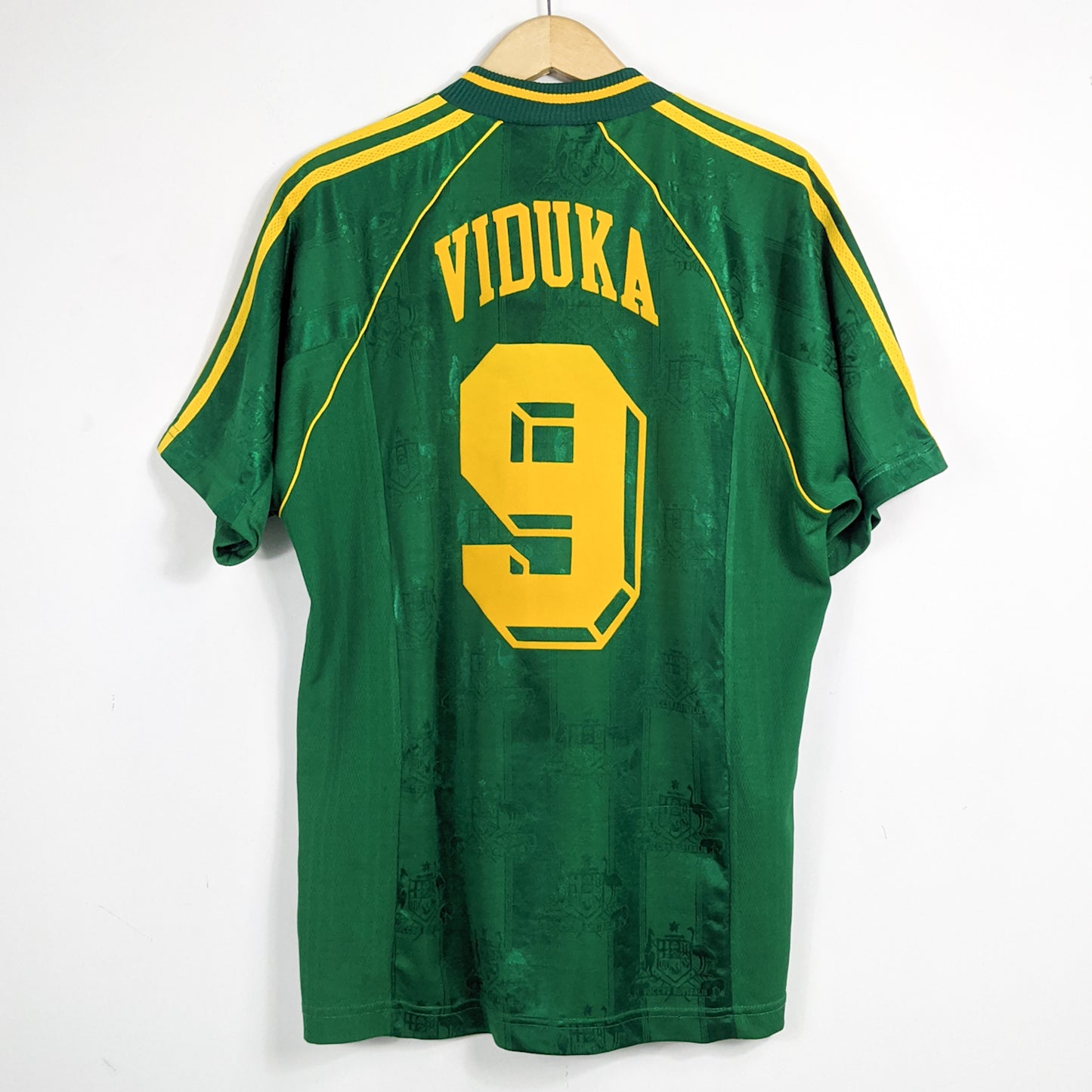 Authentic Australia 1998/00 Home - Viduka #9 Size M fit L