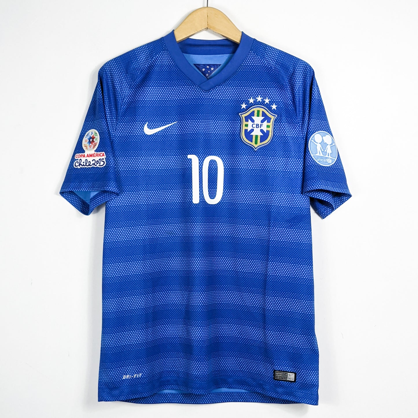 Authentic Brazil 2014/15 Away - Neymar Jr #10 Size M (Copa America)