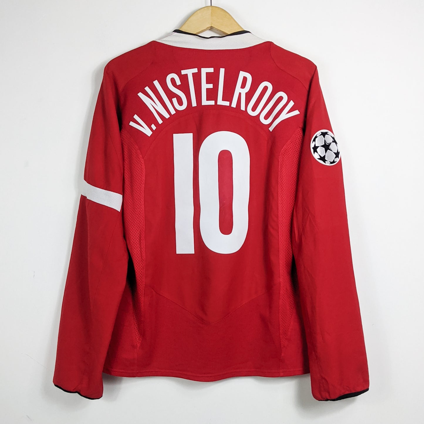 Original Manchester United 2004/05 Home - Nistelrooy #10 Size M (Long Sleeve)